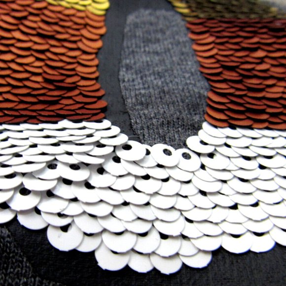 Disney World Tshirt BOO Halloween MultiColor Sequins Candy Corn Womens S - Picture 11 of 16